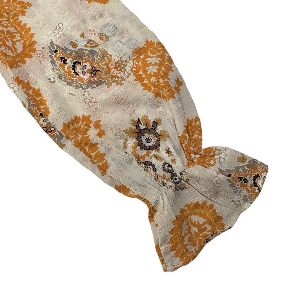Anthropologie Bishop + Young Marmot Mini Dress Size S Paisley Smocked Waist - Picture 8 of 13